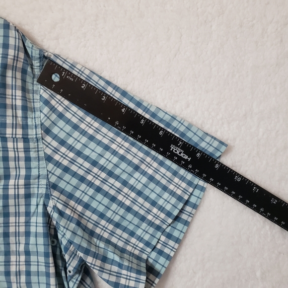 🚫SOLD🚫Duck camp vented plaid button down shirt caped breathable mens Large - Picture 12 of 14